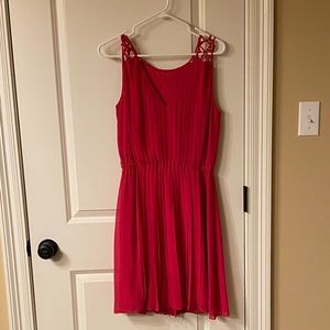 Pink Pleated Dress